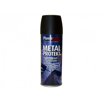 PlastiKote Metal Protekt Spray Matt Black 400ml