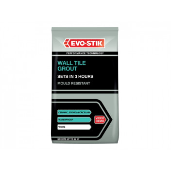 EVO-STIK Wall Tile Grout Mould Resistant White 1.5kg