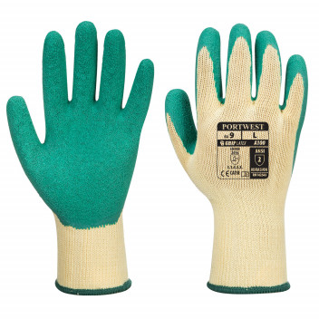 A100 Grip Glove - Latex Green Large