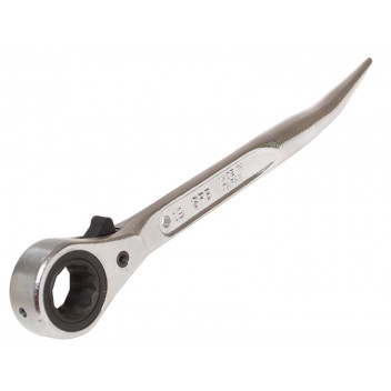 Priory 604 Reversible Ratchet Scaffold Spanner 19 x 21mm Steel
