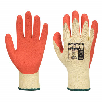 A100 Grip Glove - Latex Orange Small